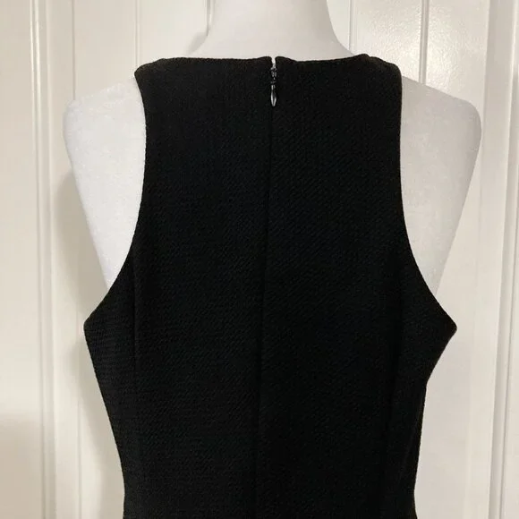 REITMAN'S Vintage black cut out design neckline fit & flare dress ~ SMALL MEDIUM - Picture 13 of 14